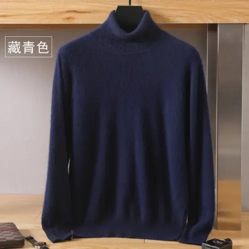 Image de Pull Homme Cachemire & Vison - Élégance Hivernale