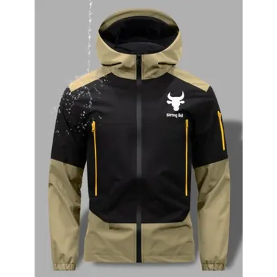 Image de Veste Homme Imperméable Coupe-Vent avec Grandes Poches