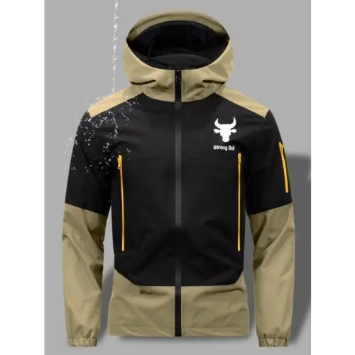Image de Veste Homme Imperméable Coupe-Vent avec Grandes Poches