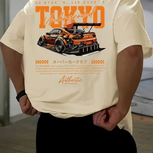 Image de T-Shirt Homme Tokyo Japonais - Coton Bio & Décontracté
