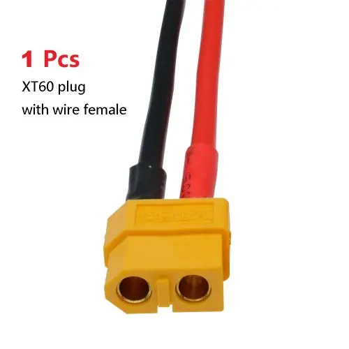 Image de Connecteurs XT60 Mâle/Femelle avec Fil Silicone 14AWG - Pour Batterie LiPo RC