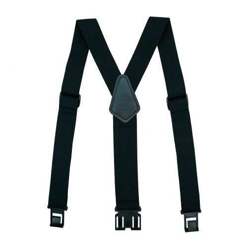 Bild von Melo Robuste Y-Rücken-Hosenträger, Flughafenfreundliche Hosenträger, ohne Buzz mit Kunststoffclip, 5,1 cm, vollständig elastische Hosenträger