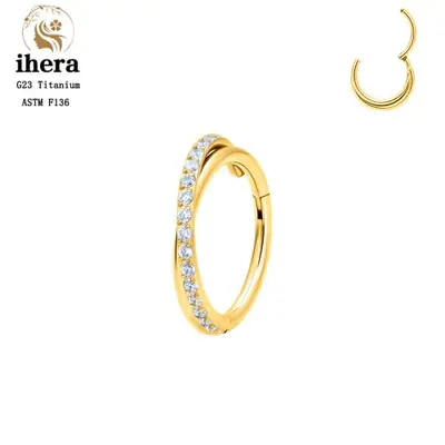 Image de Piercing Oreille Titane Clicker - Tragus, Helix, Daith