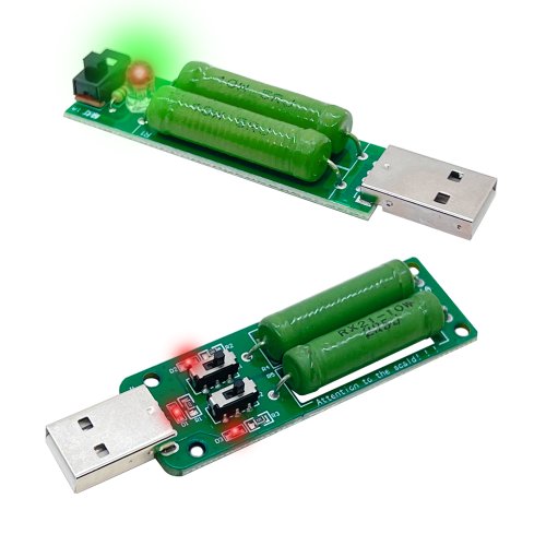 Image de Testeur USB DC avec Résistance Variable et Contrôle de Courant