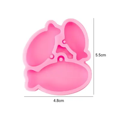 Image de Moules en Silicone Coeur & Patte de Chien - Création de Porte-Clés en Résine