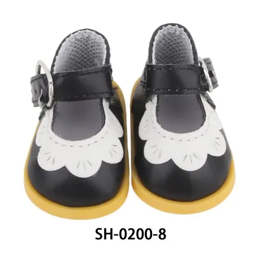 Image de Mini Bottes en Cuir PU pour Poupée 14 Pouces