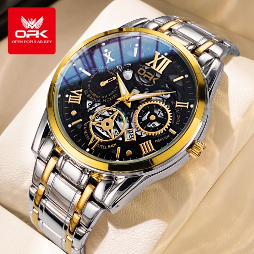 Image de Montre Homme Acier Lumineuse Étanche