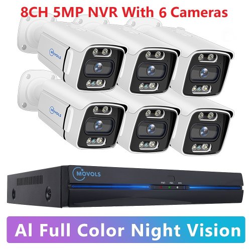 8CH 5MP con 6 cam