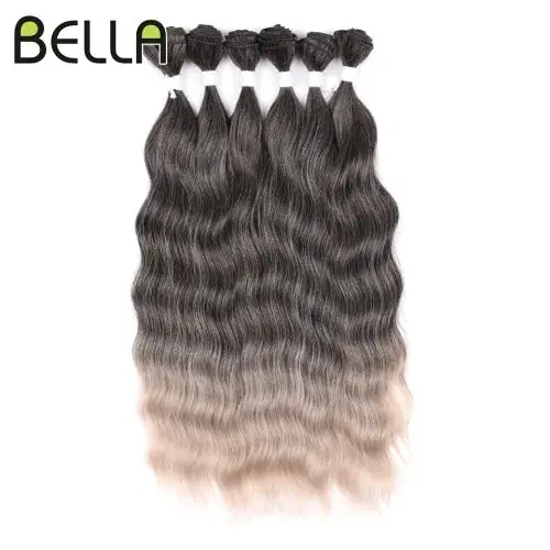 Image de Extensions Synthétiques Ondulées Ombrées 20" - 6 Pièces