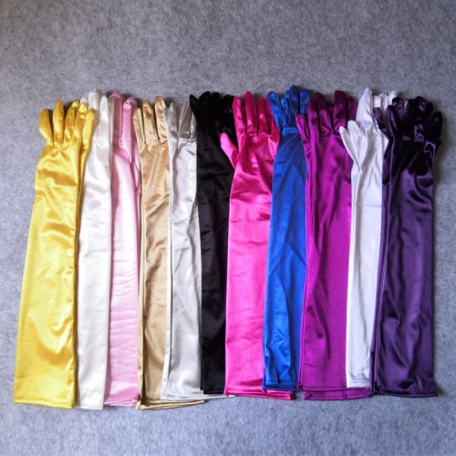 Afbeelding van Elegante Satijnen Handschoenen voor Ceremonieën & Cosplay