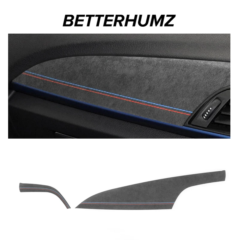 Image of Premium Alcantara Interior Trim Kit for BMW F20 F21 F22 F23 Models - Dashboard, Instrument Panel & M Performance Style Cover Accessories