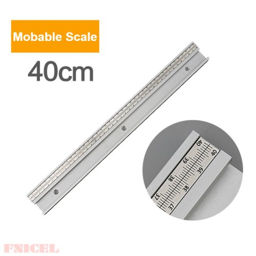 Immagine di Binario a T per scivolo con scala in lega di alluminio Tracce a T Slot Mitra Track Stopper 300-800mm...