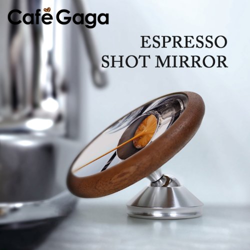 Immagine di Specchio per Estrazione Caffè Espresso con Monitoraggio Magnetico: Obiettivo Portafiltro Senza Fondo per Osservazione della Portata e Ottimizzazione della Preparazione