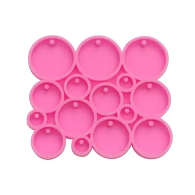 Image de Moule Silicone Cercles Miniatures - Pour Résine Époxy & Bricolage