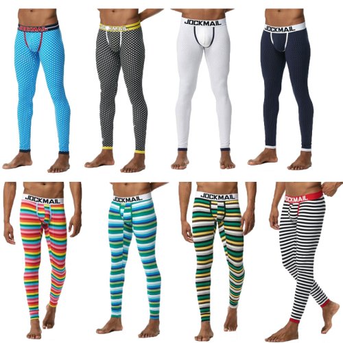 Immagine di Intimo Termico Uomo con Custodia per Pene – Mutande Lunghe Calde e Morbide in Cotone Termoattivo, Leggings Maschili Stile Moda per Autunno e Inverno