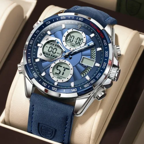 E108 Zilver Blauw