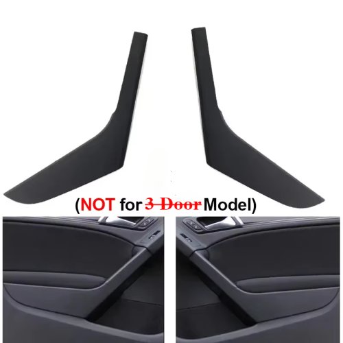 Afbeelding van Zwarte Binnendeur Handvat Cover Trim voor VW Golf 6 MK6