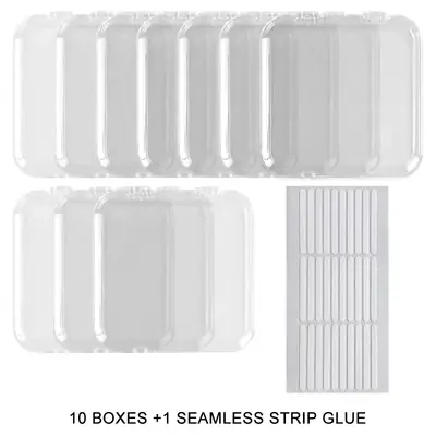 Image de Boîtes à Ongles Vides - Emballage Carré pour Pointes d'Ongles