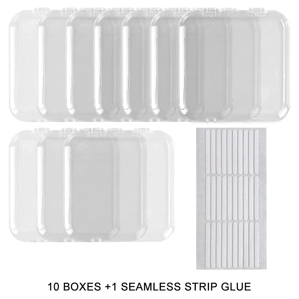 Image de Boîtes à Ongles Vides - Emballage Carré pour Pointes d'Ongles