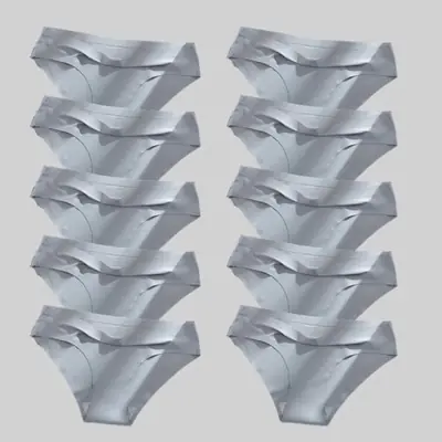 Image de 10 Culottes Sans Couture en Satin de Soie - Confort & Élégance