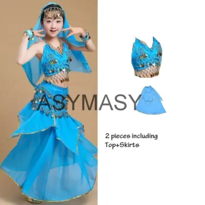 Image de Costume de Danse Indienne Princesse Égyptienne pour Enfants