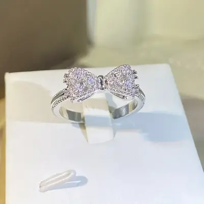 Image de Bague à Nœud Élégante en Argent Sterling 925