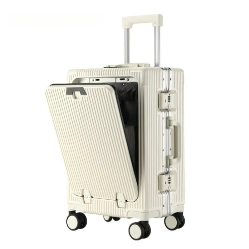 Imagen de Maleta de Viaje con Ruedas para Portátil con Apertura Frontal, Estructura de Aluminio, Diseño Moderno y Resistente para Profesionales en Movimiento