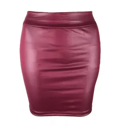 Image de Jupe Mini Similicuir Taille Haute - Look Sexy & Moderne