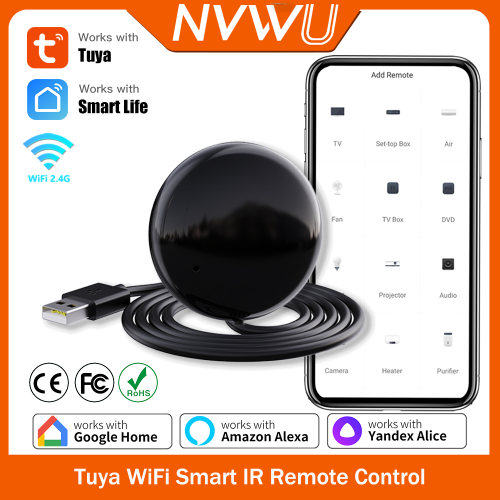 Immagine di Tuya Smart IR Telecomando WiFi APP Telecomando S18 NVWU Funziona con Google Assistant Yandex SmartLife Alexa