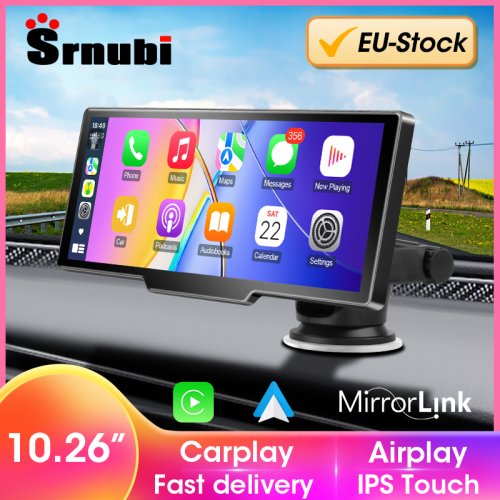 Image of Universal Wireless CarPlay & Android Auto Car Stereo Head Unit with Bluetooth, FM Radio, AUX Input, and Multimedia Video Player for Seamless In-Car Entertainment