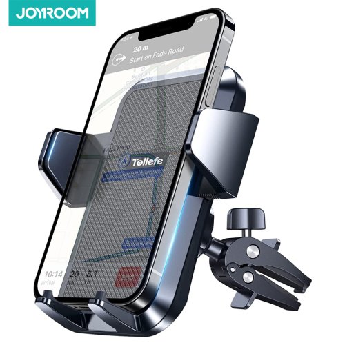 Image of Joyroom Upgraded Car Phone Holder with Military-Grade Protection – Universal Air Vent Mount for Big Phones and Thick Cases, Hands-Free Driving Solution