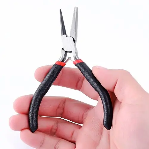 Image de Pince à Fil Concave Rose Mini - Précision & Créativité