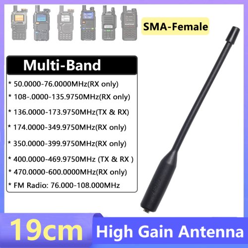 Image de Antenne Multi-Bande pour Talkie-Walkie Baofeng & Quansheng