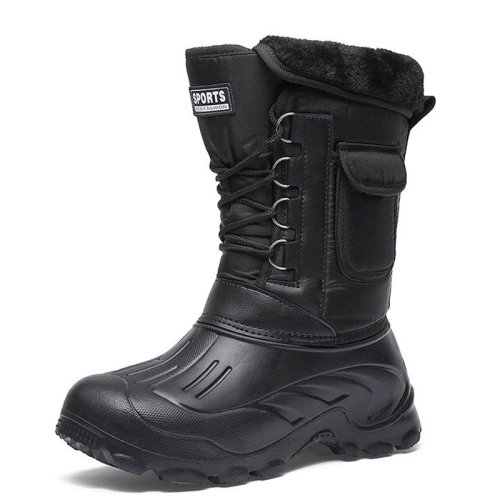Bild von Hochwertige Herren-Winterstiefel für Schnee und Outdoor-Aktivitäten – Robuste Trekking- und Angelschuhe 2024