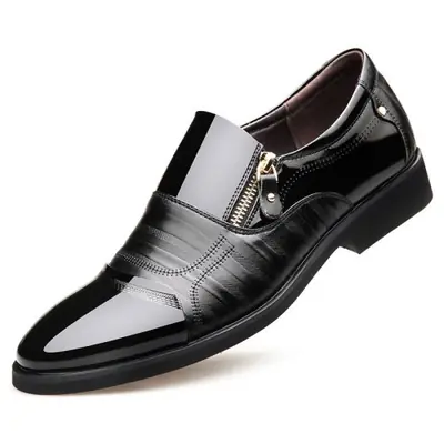 Image de Chaussures Hommes Cuir Pointues Anti-Dérapantes