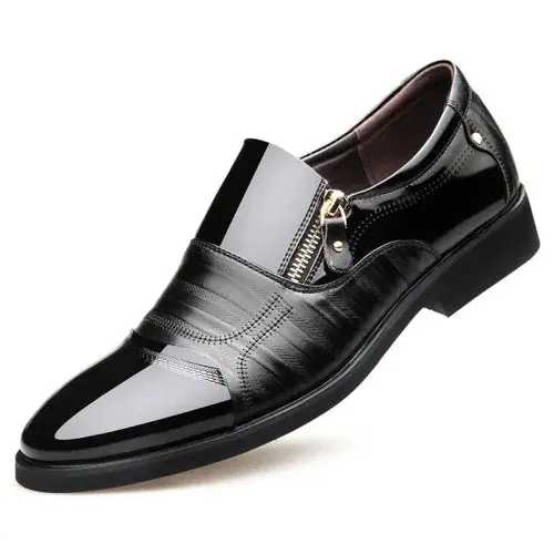 Image de Chaussures Hommes Cuir Pointues Anti-Dérapantes
