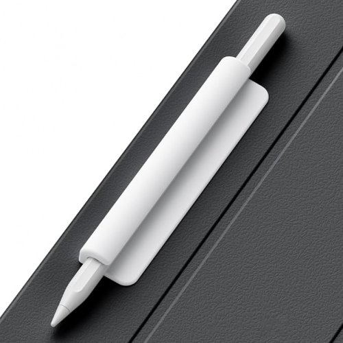 Immagine di Portapenne in Silicone Flessibile Autoadesivo per Tablet – Astuccio per Matite e Stilo Tinta Unità Anti Perdita, Compatibile con Penna di Prima e Seconda Generazione