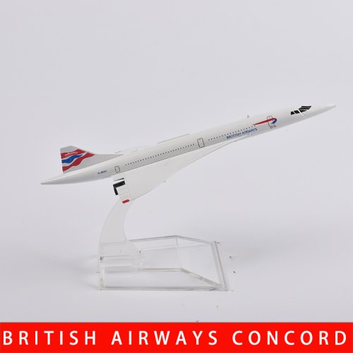 Imagen de JASON TUTU 16cm AIRWAYS BRITISH CONCORDE avión modelo avión Diecast Metal 1/400 aviones a escala