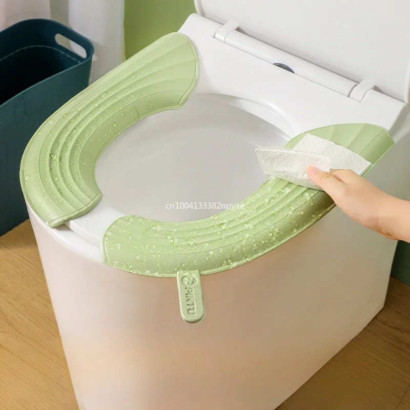 Immagine di 1 pz tappetino per WC impermeabile per tutte le stagioni cuscino per sedile WC portatile coprisedile per WC ispessito in EVA accessori per il bagno
