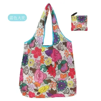 Image de Sac Écologique Imprimé Fleurs - Pratique & Réutilisable