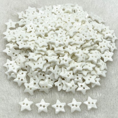 Immagine di Bottoni Stellati Colorati 12mm e 20mm in Resina per Scrapbooking