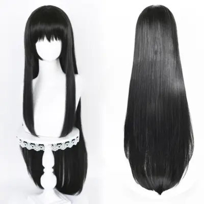 Image de Perruque Cosplay Akemi Homura - 90cm Noire Longue