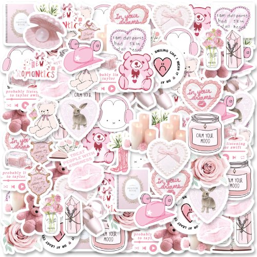 Imagen de 46 Pegatinas Temáticas de San Valentín para Decorar Fiestas, Álbumes, Cuadernos, Fundas de Teléfono y Botellas de Agua