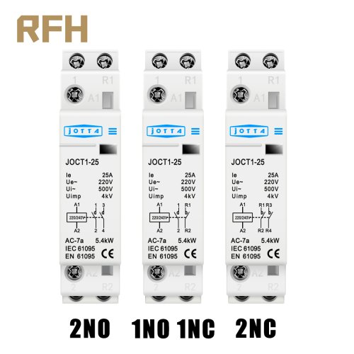 Zdjęcie 2P 16A/20A/25A 220V/230V 50/60Hz Din stycznik domowy AC 1NO 1NC/2NO/2NC dla inteligentnego domu
