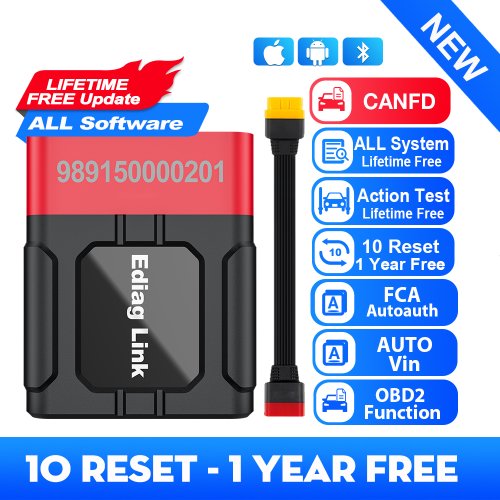 Imagen de Lector OBD2 Elm327 V1.5 con WiFi y Bluetooth – Diagnóstico de Coches para Android e iOS con Chip PIC18F25K80