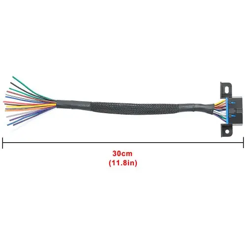Image de Câble OBD2 16 Broches - Extension 10-30 cm pour Diagnostic Auto