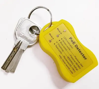 Image de Détecteur PoE Mini Porte-Clés - Testeur RJ45 Sans Batterie