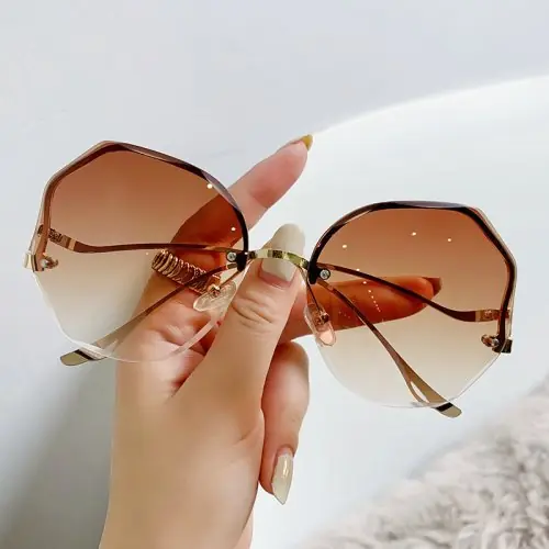 Image de Lunettes de Soleil Carrées Vintage pour Femmes