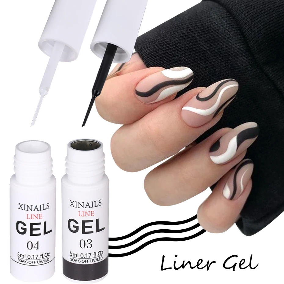 Afbeelding van Natuurlijke Nagelkunst Pen met Zijde-Effect Gel – 5 ml Semi-Permanente Voering voor Creatieve Manicure & Graffiti Stijl