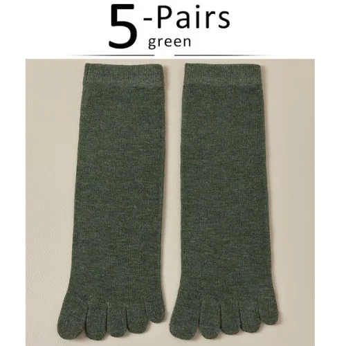 5 Pairs green